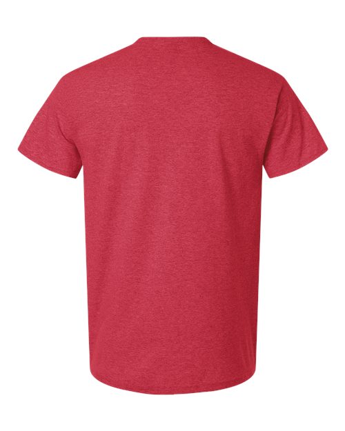 Unisex Light Cotton T-Shirt - Heather Red Back