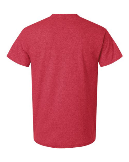 Unisex Light Cotton T-Shirt - Heather Red Back