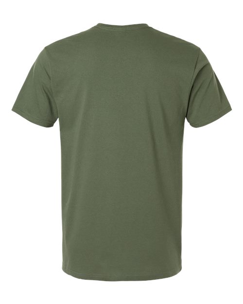 Unisex Light Cotton T-Shirt - Military Green Back