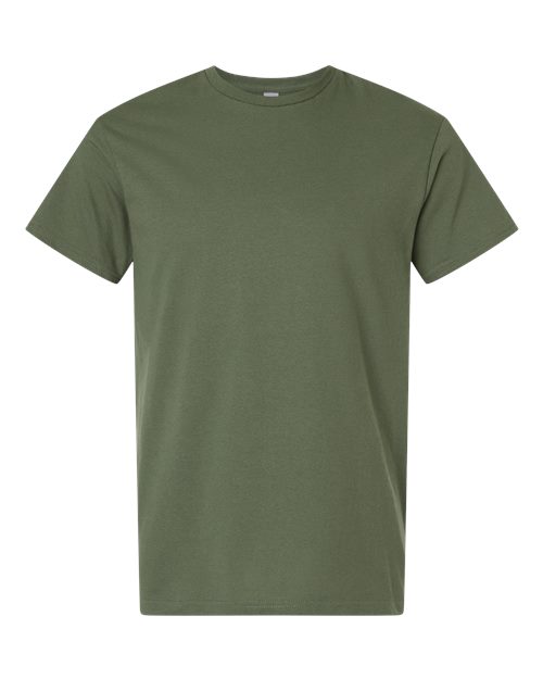 Unisex Light Cotton T-Shirt - Military Green Front
