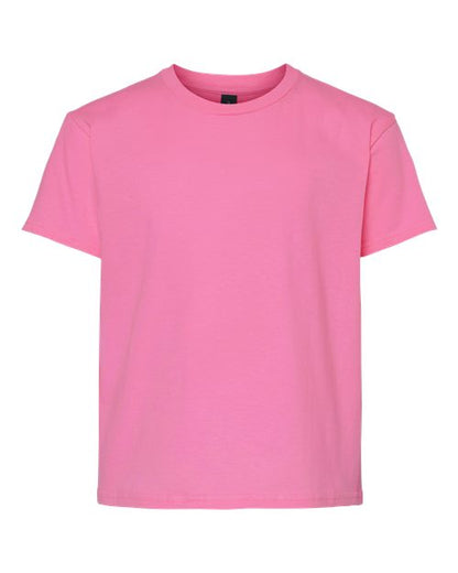 Gildan Youth Light Cotton T-Shirt - Azalea Front