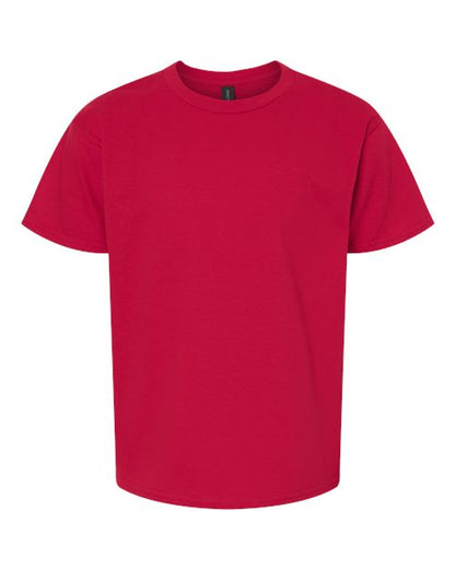 Youth Light Cotton T-Shirt - Cherry Red Front
