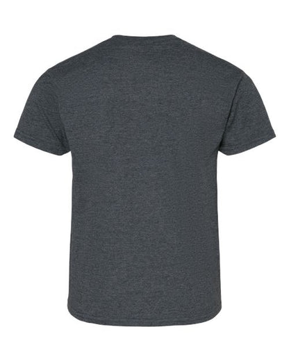 Youth Light Cotton T-Shirt - Dark Heather Back