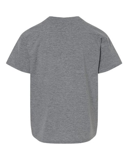 Youth Light Cotton T-Shirt - Graphite Heather Back