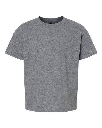 Youth Light Cotton T-Shirt - Graphite Heather Front