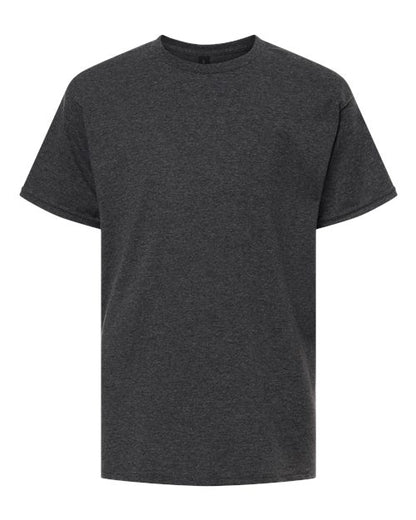 Youth Light Cotton T-Shirt - Heather Dark Grey Front