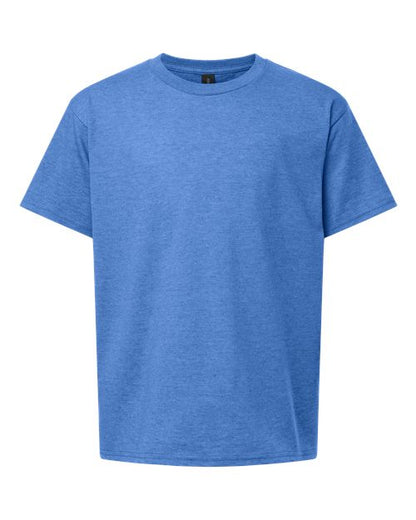 Youth Light Cotton T-Shirt - Heather Royal Front