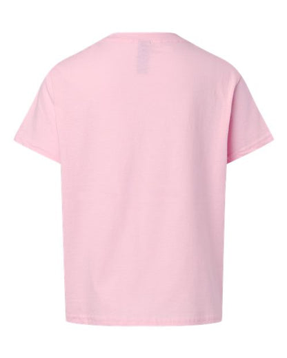 Youth Light Cotton T-Shirt - Light Pink Back