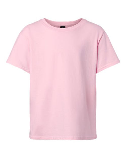 Youth Light Cotton T-Shirt - Light Pink Front
