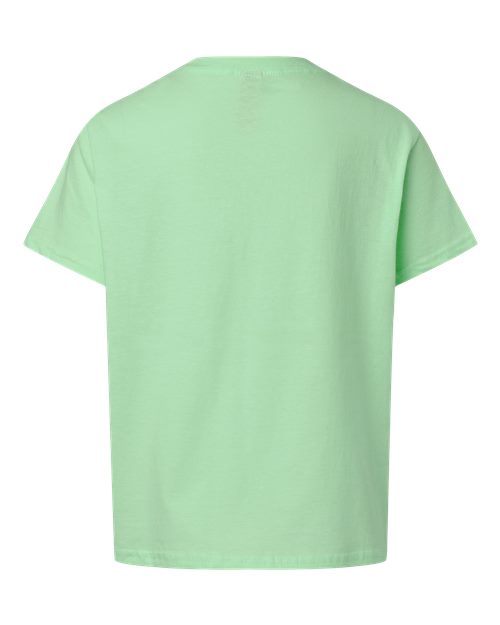 Youth Light Cotton T-Shirt - Mint Green Back