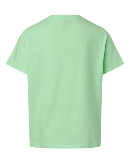 Youth Light Cotton T-Shirt - Mint Green Back