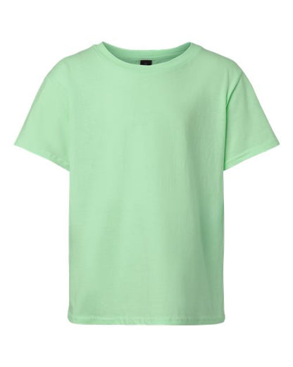 Youth Light Cotton T-Shirt - Mint Green Front