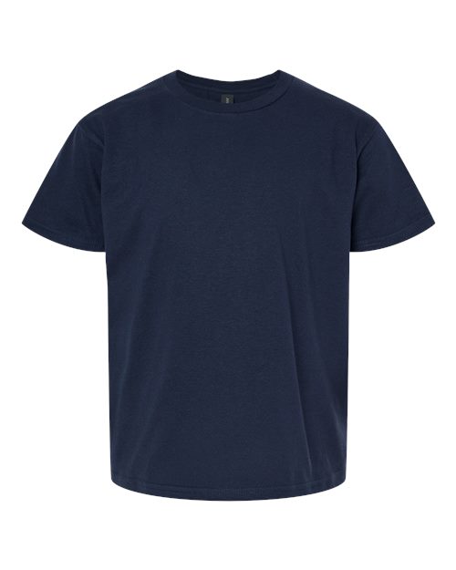 Youth Light Cotton T-Shirt - Navy Front