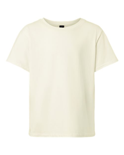 Gildan Youth Light Cotton T-Shirt - Off White Front
