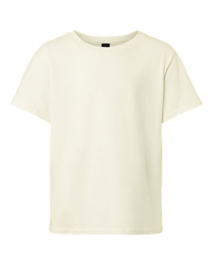 Gildan Youth Light Cotton T-Shirt - Off White Front