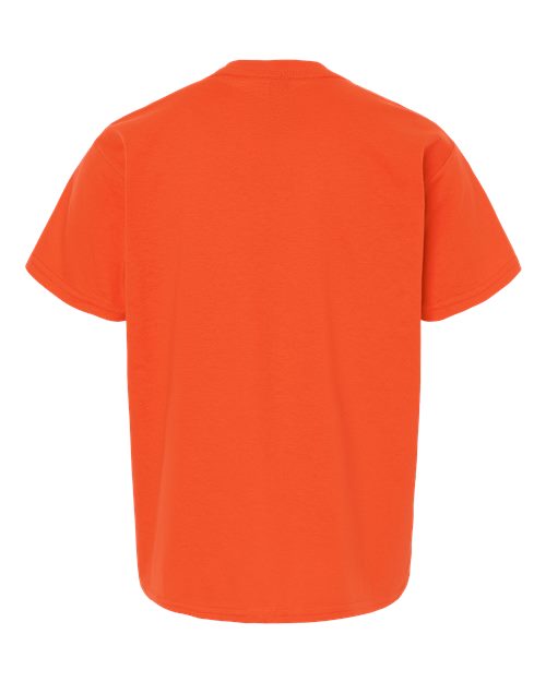 Youth Light Cotton T-Shirt - Orange Back