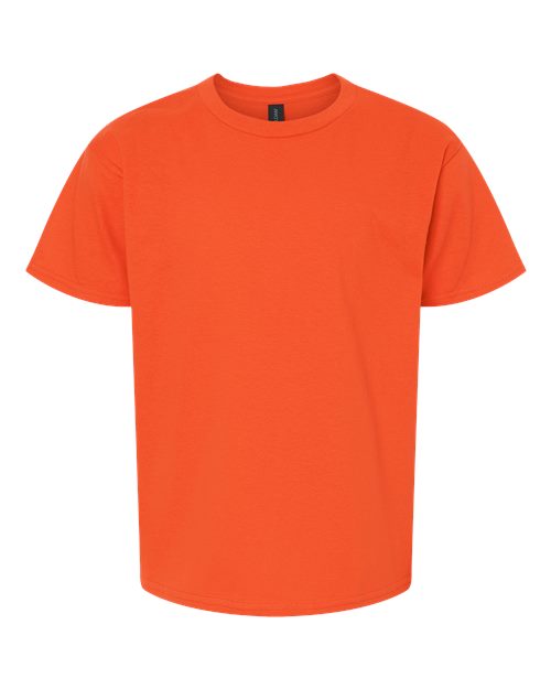 Youth Light Cotton T-Shirt - Orange Front