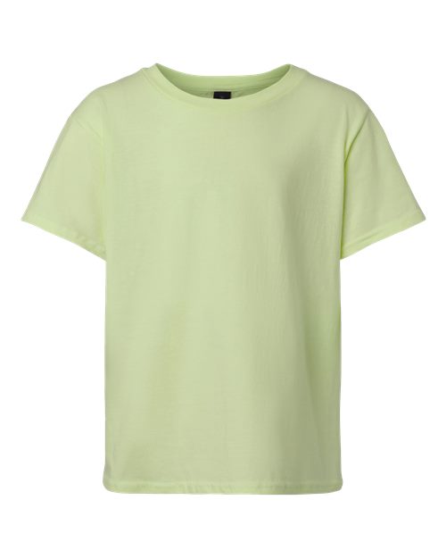 Gildan Youth Light Cotton T-Shirt - Pistachio Front