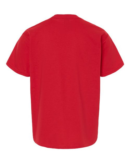 Youth Light Cotton T-Shirt - Red Back