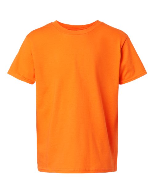 Gildan Youth Light Cotton T-Shirt - Safety Orange Front
