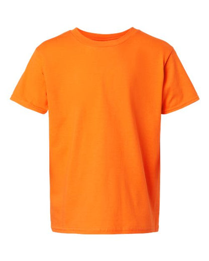 Gildan Youth Light Cotton T-Shirt - Safety Orange Front