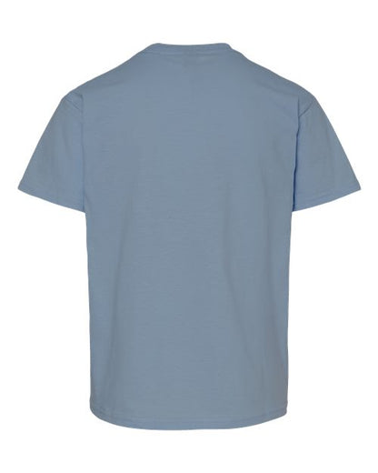 Youth Light Cotton T-Shirt - Stone Blue Back