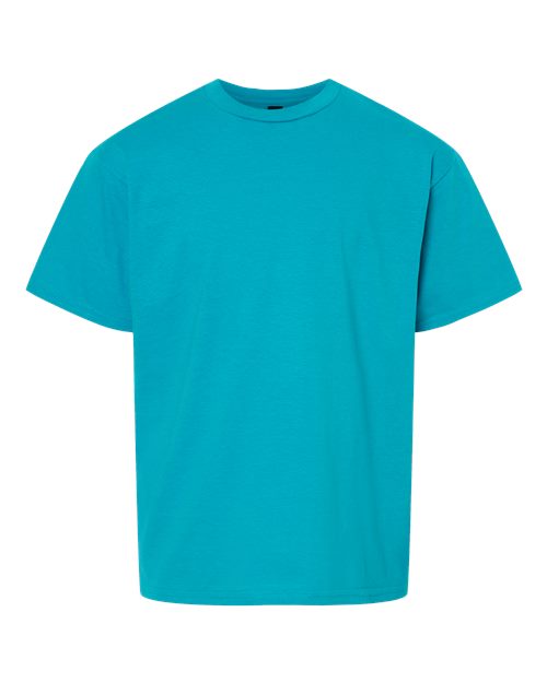 Youth Light Cotton T-Shirt - Tropical Blue Front