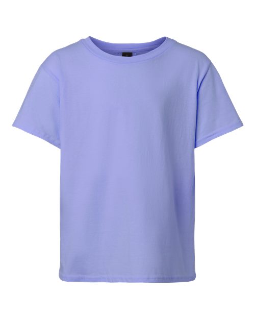 Youth Light Cotton T-Shirt - Violet Front