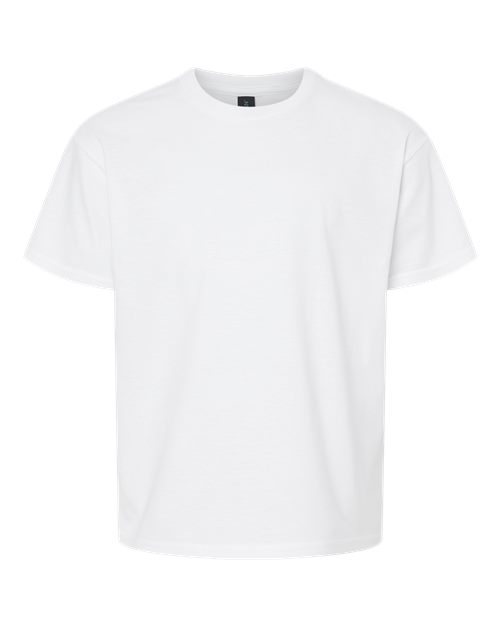 Youth Light Cotton T-Shirt - White Front