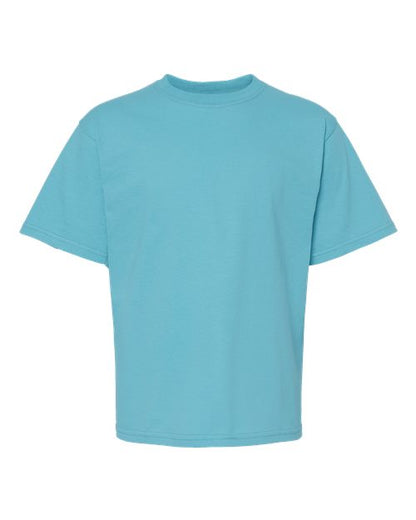 M&O Youth Gold Soft Touch T-Shirt - Diving Blue Front
