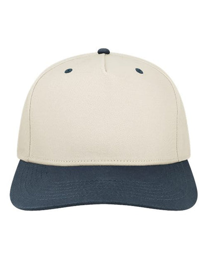 LEGACY Heritage Twill Cap - Stone/ Navy Front
