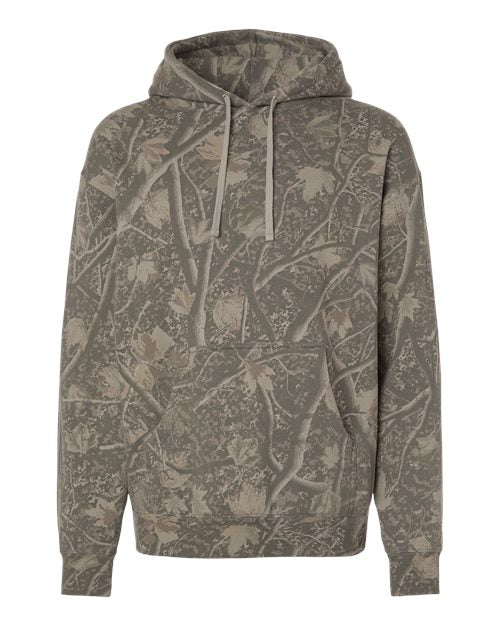 Independent Trading Co. Unisex Heavyweight Hooded Sweatshirt - Deadwood Tree Camo Front
