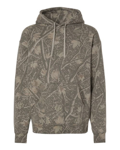 Independent Trading Co. Unisex Heavyweight Hooded Sweatshirt - Deadwood Tree Camo Front