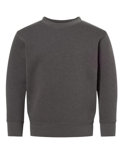 Rabbit Skins Toddler Fleece Crewneck Sweatshirt - Charcoal Front