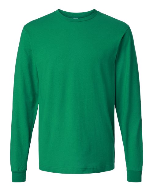 Tultex Unisex Fine Jersey Long Sleeve T-Shirt - Kelly Green Front