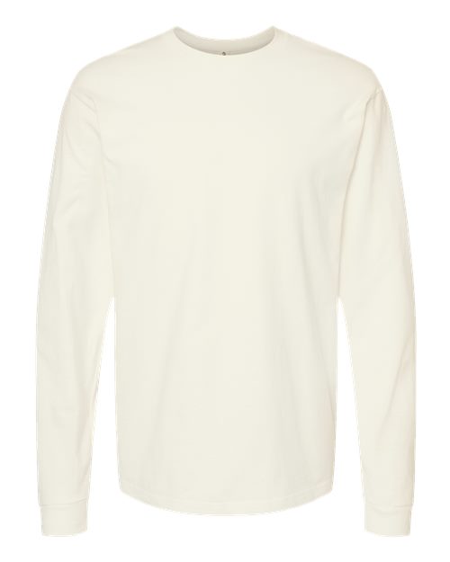 Tultex Unisex Heavyweight Jersey Long Sleeve T-Shirt - Natural Front