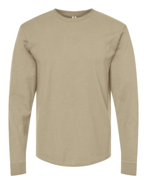 Tultex Unisex Heavyweight Jersey Long Sleeve T-Shirt - Sand Front