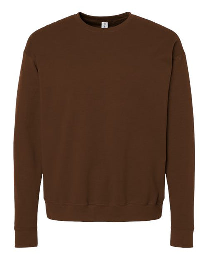 Tultex Unisex Fleece Crewneck Sweatshirt - Brown Front