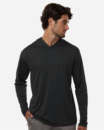 AllPro Men's Pro-Lock Performance Hooded Long Sleeve T-Shirt - Model Front