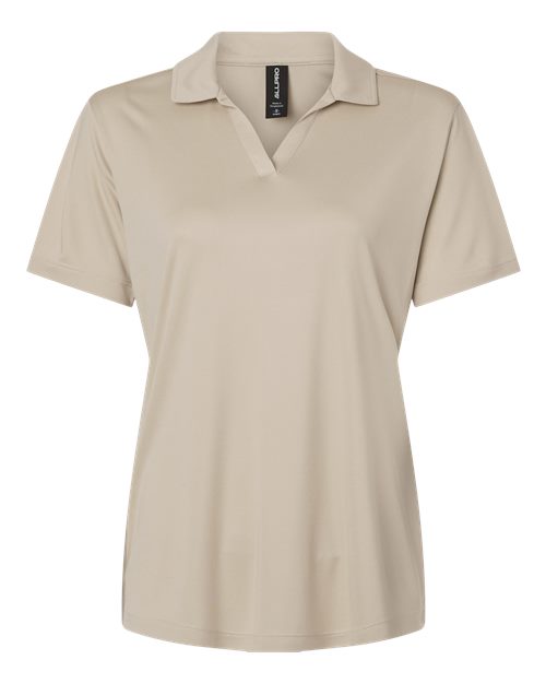 AllPro Women's Pro-Lock Performance Polo - Sand Front