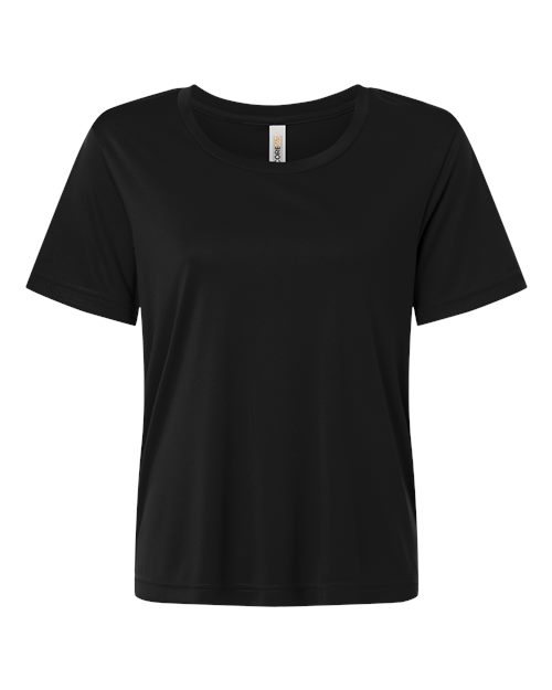 CORE365 Women's Capital Performance T-Shirt - Black Front