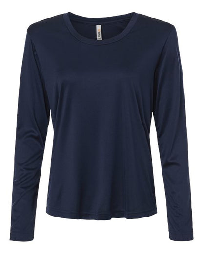 CORE365 Women's Capital Performance Long Sleeve T-Shirt - Classic Navy Front