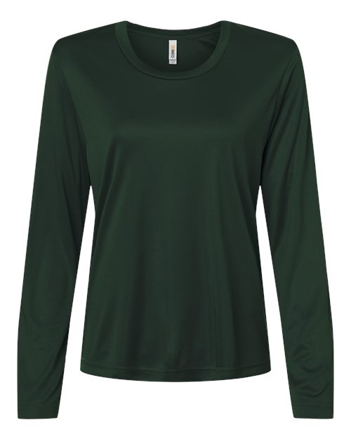 CORE365 Women's Capital Performance Long Sleeve T-Shirt - Forest Front
