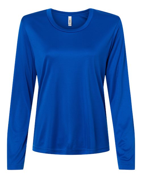 CORE365 Women's Capital Performance Long Sleeve T-Shirt - True Royal Front