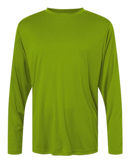 CORE365 Unisex Capital Long Sleeve Performance T-Shirt - Acid Green Front