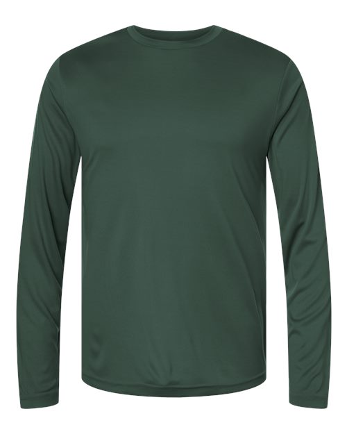 CORE365 Unisex Capital Long Sleeve Performance T-Shirt - Forest Front