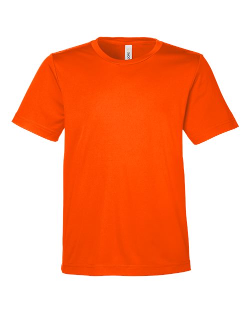 CORE365 Youth Capital Performance T-Shirt - Safety Orange Front