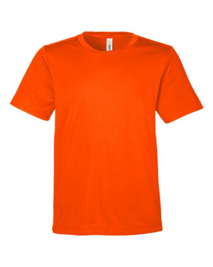 CORE365 Youth Capital Performance T-Shirt - Safety Orange Front