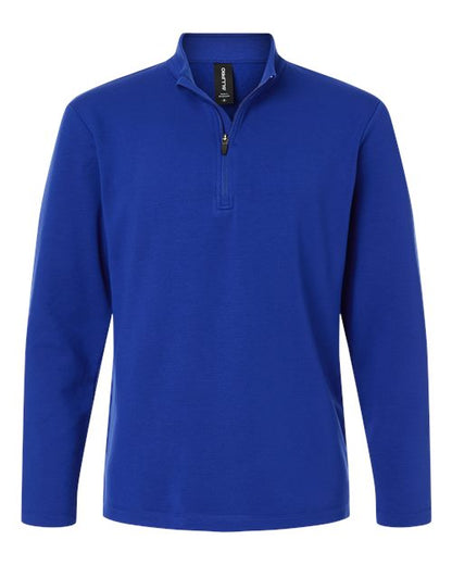 AllPro Men's Stretch Quarter-Zip Fleece Pullover - Royal Front