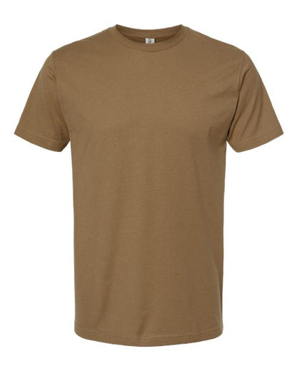 Tultex Unisex Fine Jersey T-Shirt - Desert Brown Front